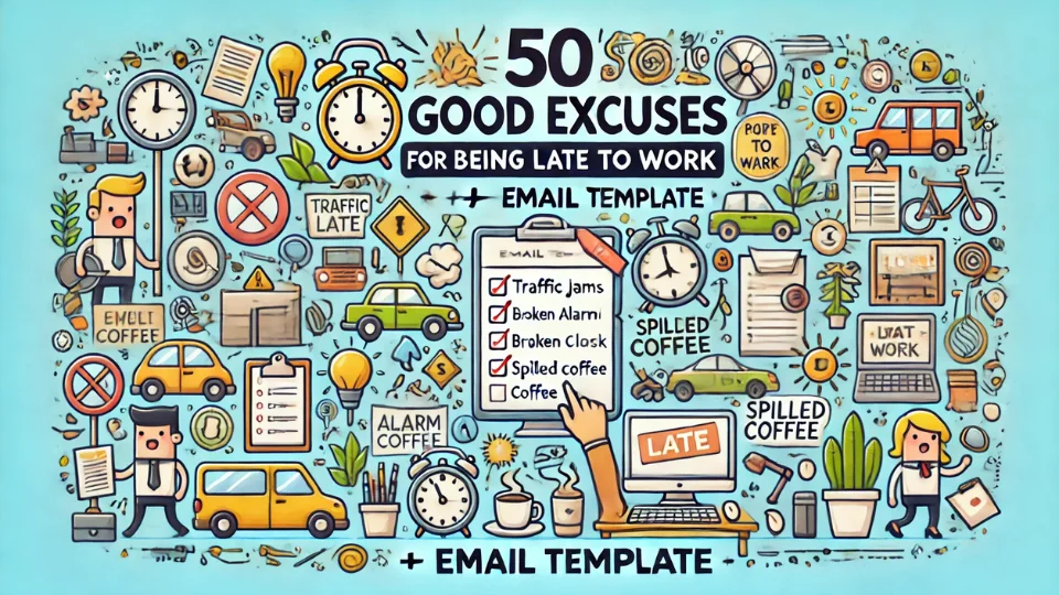 50 Good Excuses for Being Late to Work
