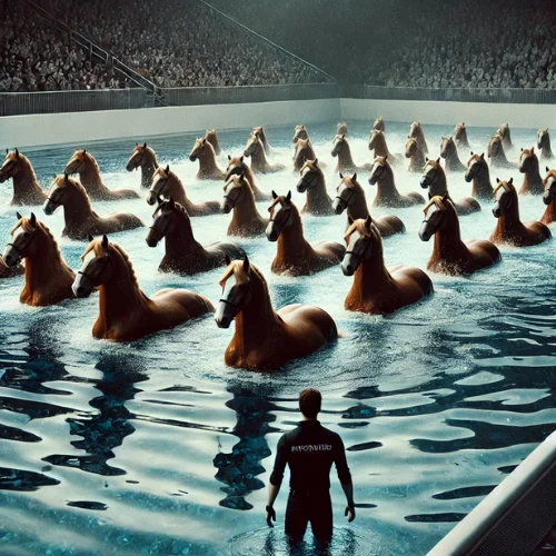Synchronized Swimming Coach for Horses