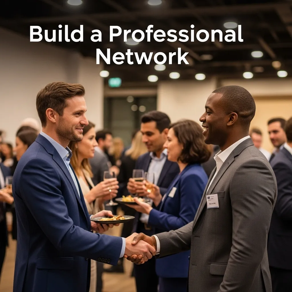 Man networking at event