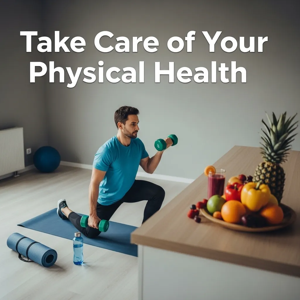 Man practicing healthy lifestyle