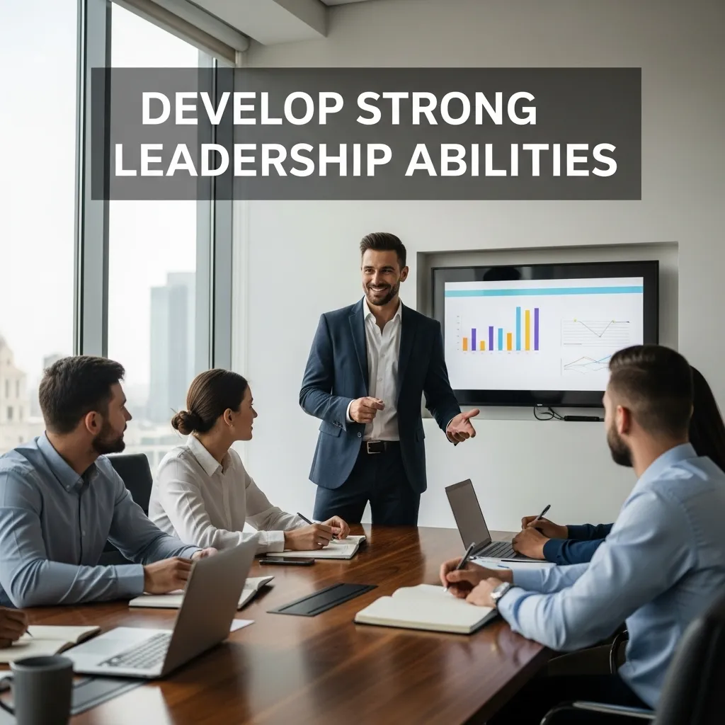 Man practicing leadership