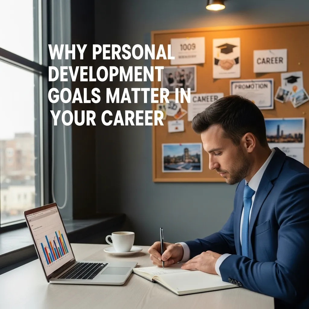 Man setting career goals