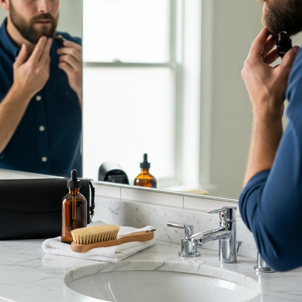 Beard care routine