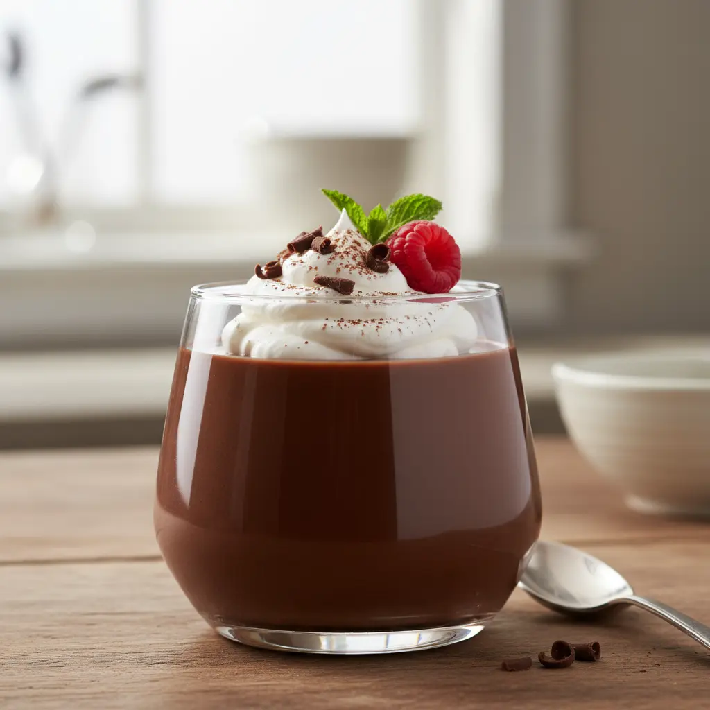 Chocolate pudding dessert