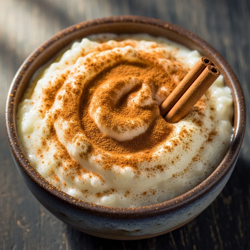Creamy rice pudding