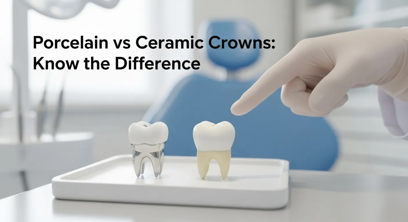 Difference Between Porcelain Crown and Ceramic Crown