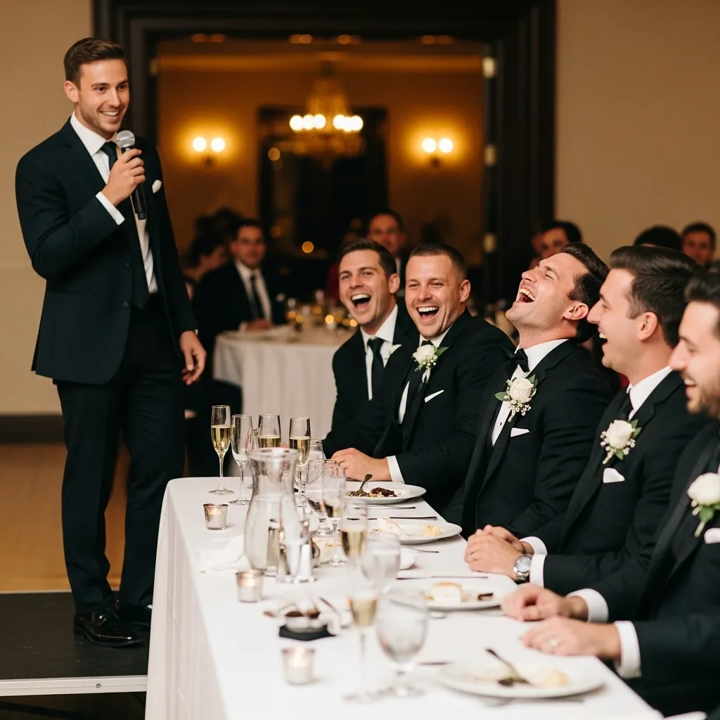 Funny male wedding speech