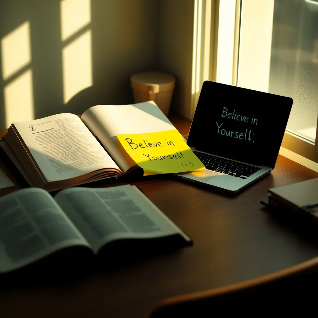 Inspirational study quotes desk
