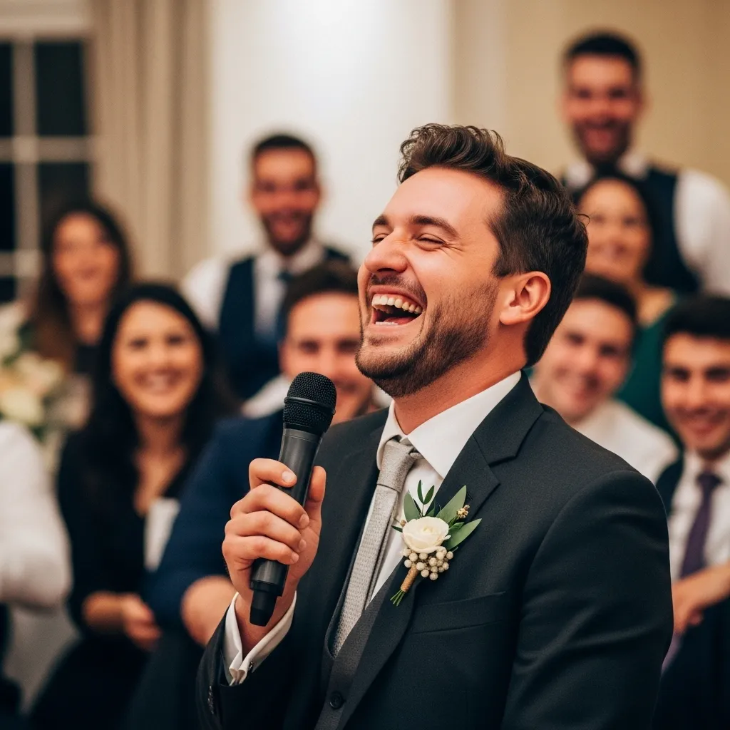 Man sharing funny memory