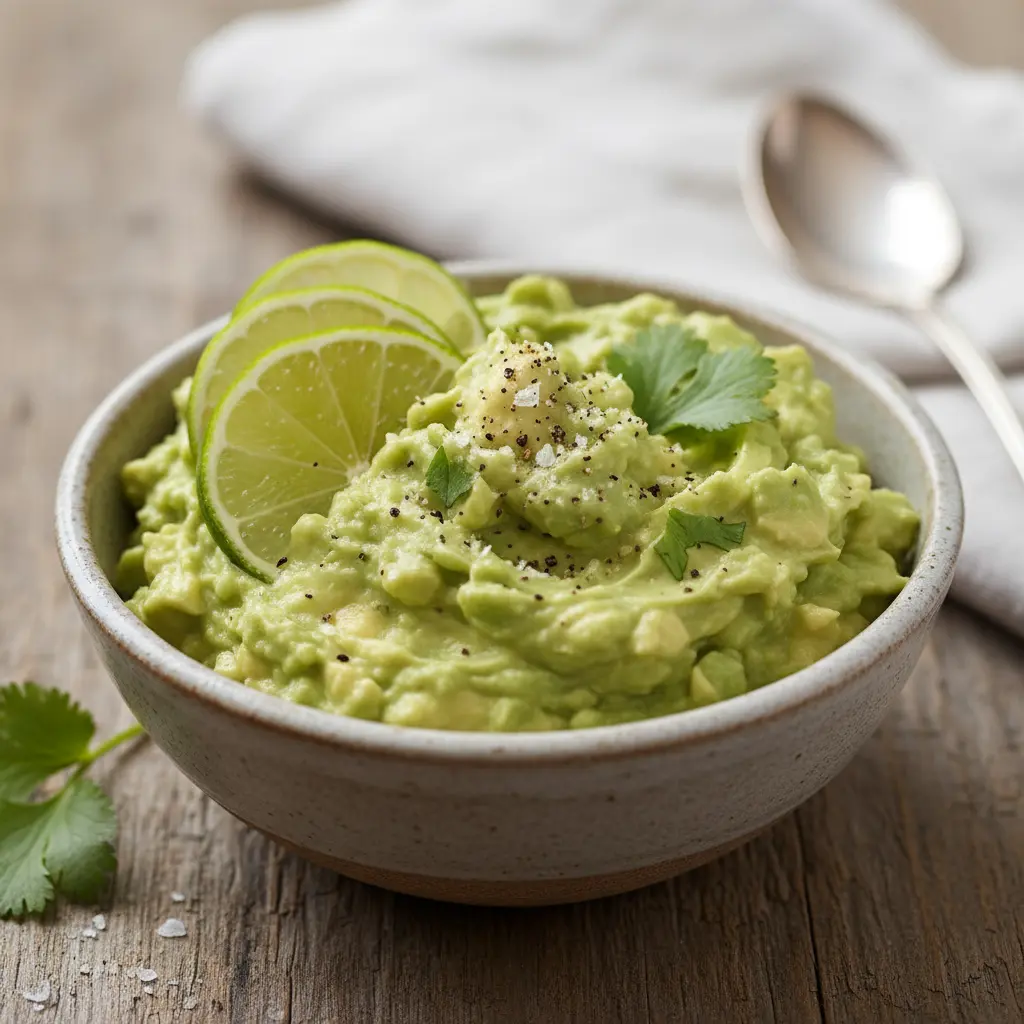 Mashed avocado dip
