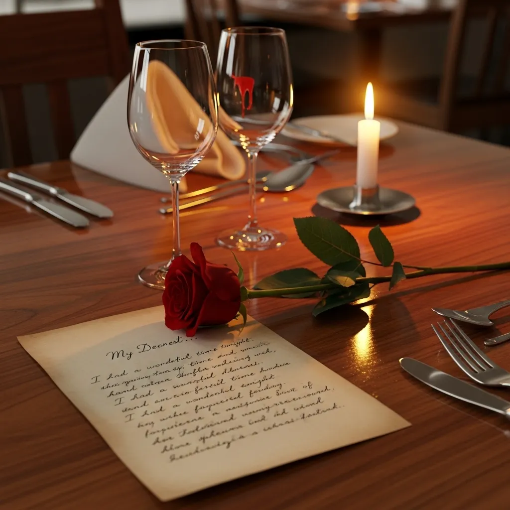 Romantic date night letter