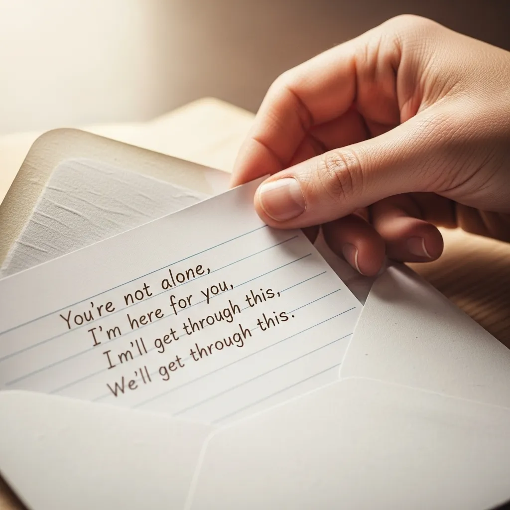 Supportive love note