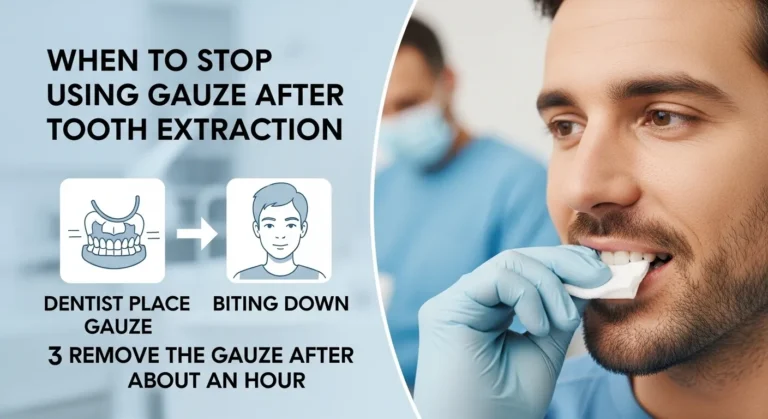 When to Stop Using Gauze After Tooth Extraction