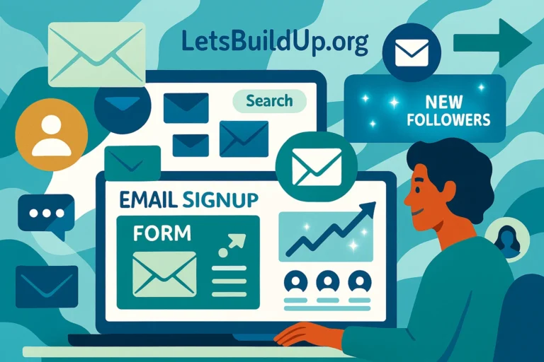Using LetsBuildUp.org to Grow Your Email List