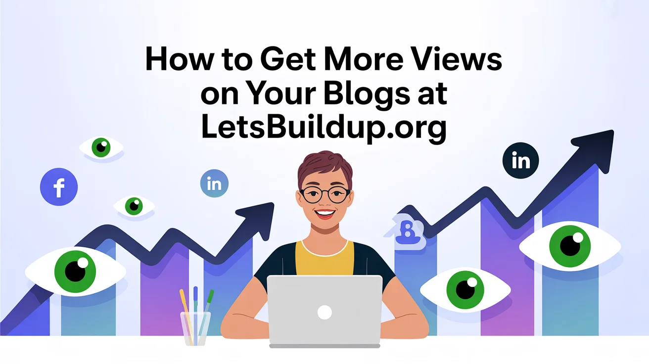 How to Get More Views on Your Blogs at LetsBuildUp.org