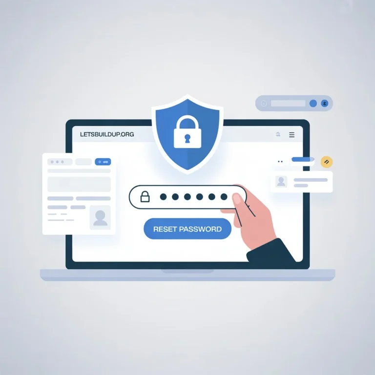 How to Reset Your Password on LetsBuildUp.org
