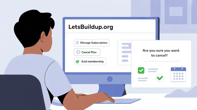 How to Cancel Your Subscription on LetsBuildUp.org