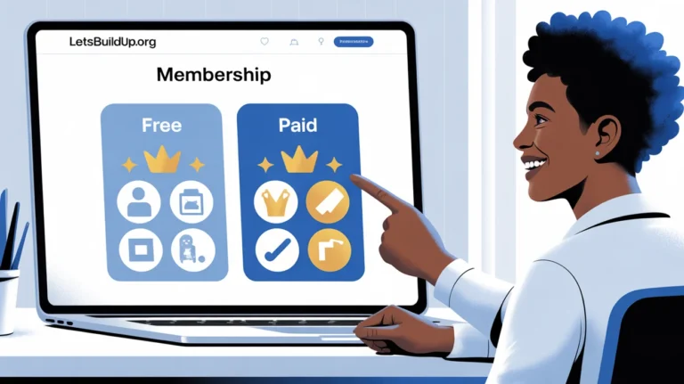 Difference Between Free and Paid Memberships on LetsBuildUp.org