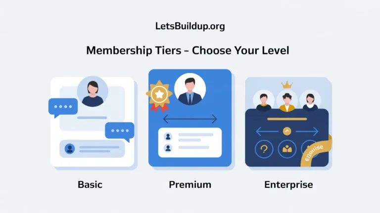 Comparing LetsBuildUp.org Membership Tiers in Detail