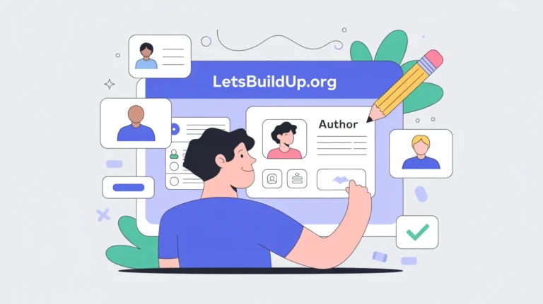 Creating an Author Profile on LetsBuildUp.org