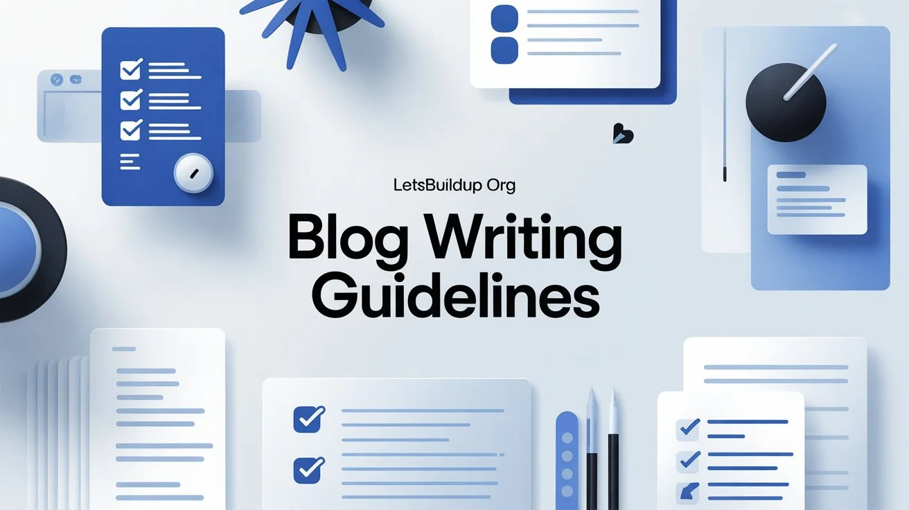 LetsBuildUp org Blog Writing Guidelines for New Contributors