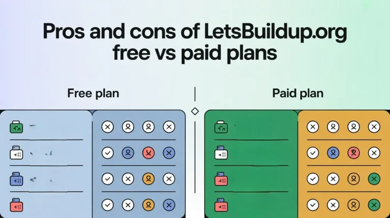Pros and Cons of LetsBuildUp.org Free vs Paid Plans